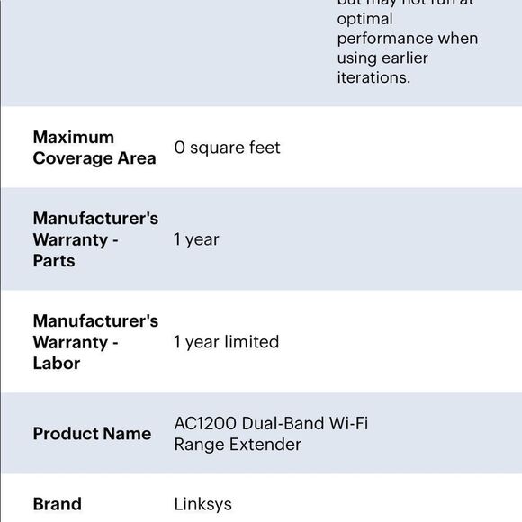 NWT! Linksys-AC1200, Dual Band WiFi Range Extendor. 2000 Square feet! - Picture 7 of 13